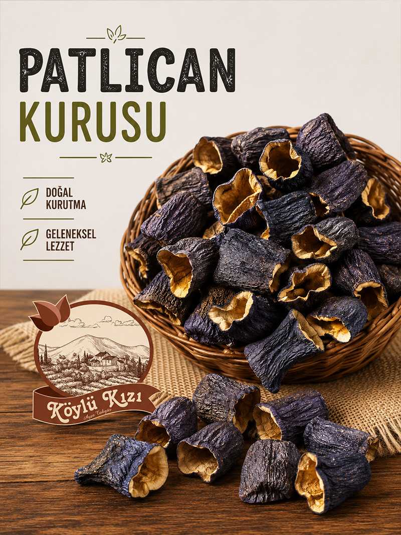 Dolmalık Kuru Patlıcan 1 Dizi