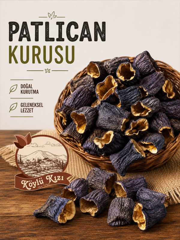 Dolmalık Kuru Patlıcan 1 Dizi